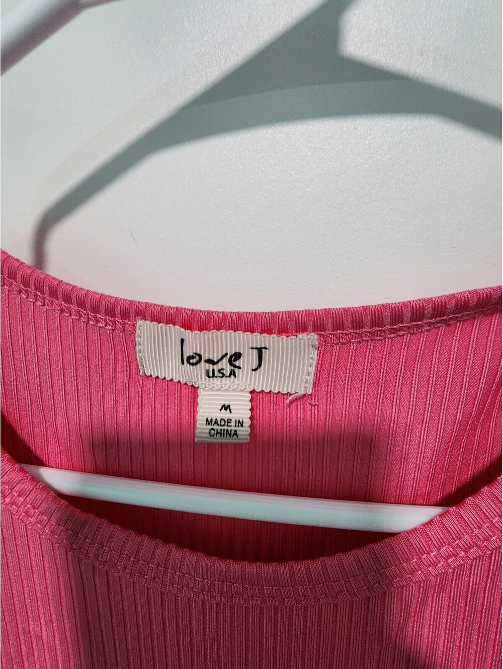 Pink Ribbed Sleeveless - Picture 2 of 3